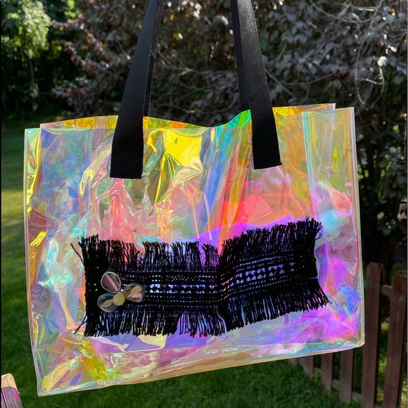 Swimming pool Handmade led tote bag, summer bag , bag - Picture 14 of 14